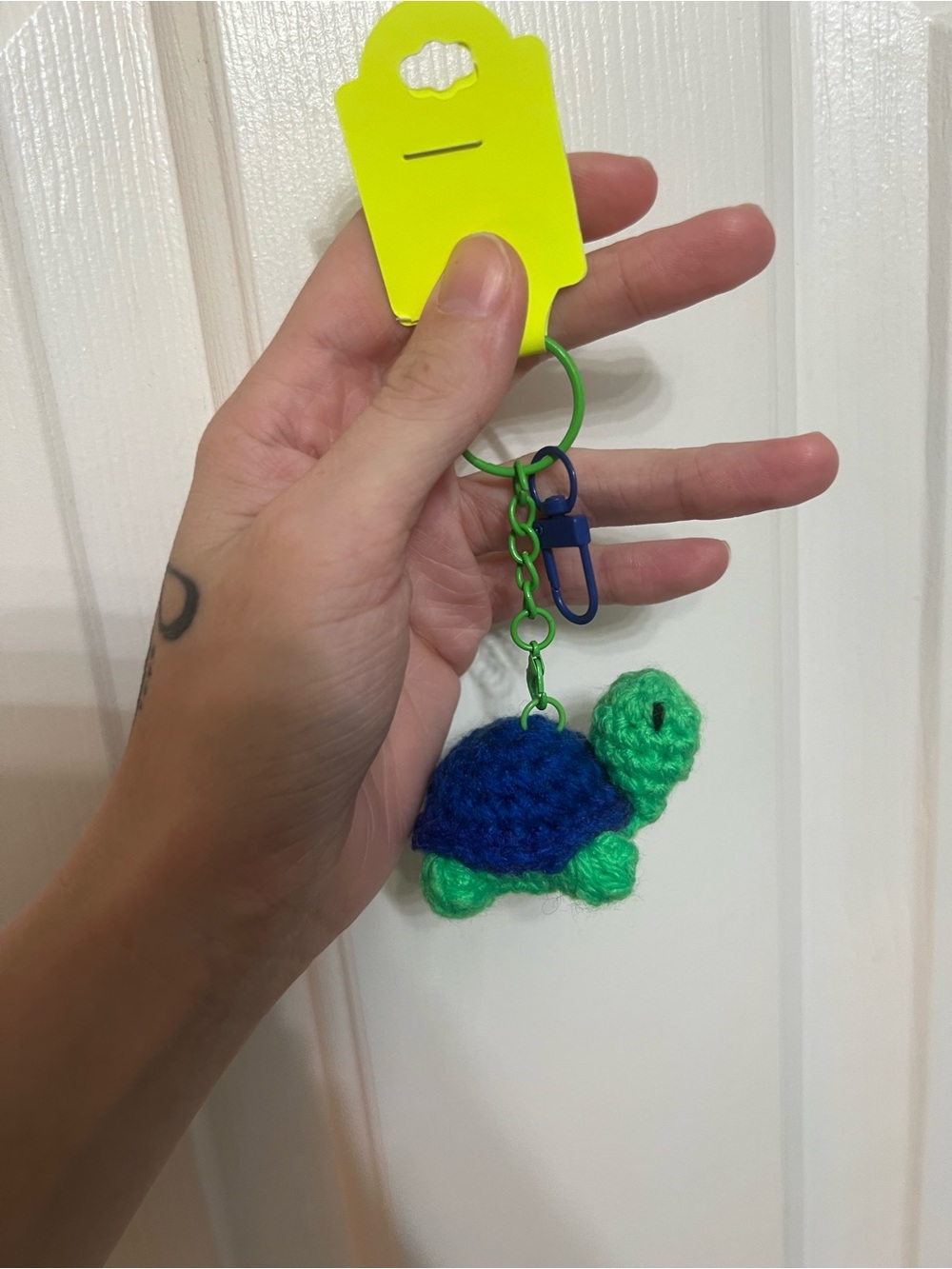 Crocheted Turtle Keychain 🐢